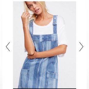 Free People Jean Overall Dress, Size M, NWOT